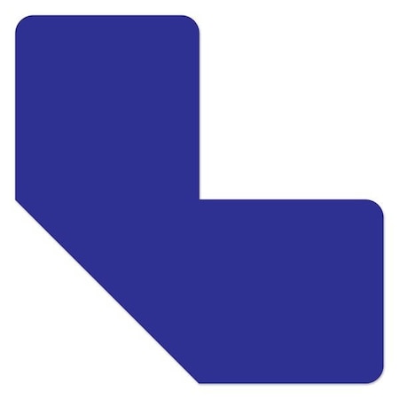 Ergomat DuraStripe Supreme 4inx4inx2in Half Angle Corners Blue, 70PK DSV-C4x4x2-B-KIT